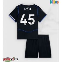Camiseta Chelsea Romeo Lavia #45 Tercera Equipación para niños 2025-26 manga corta (+ pantalones cortos)
